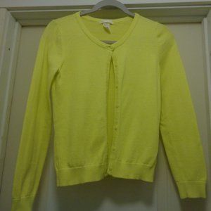 COQUETTE GIRL LEMON YELLOW COTTON SWEATER XS